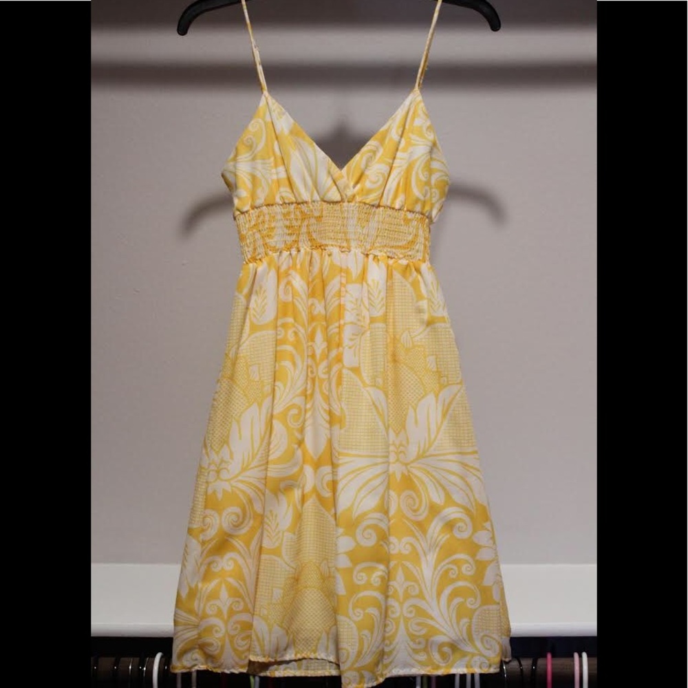 Yellow Floral Dress